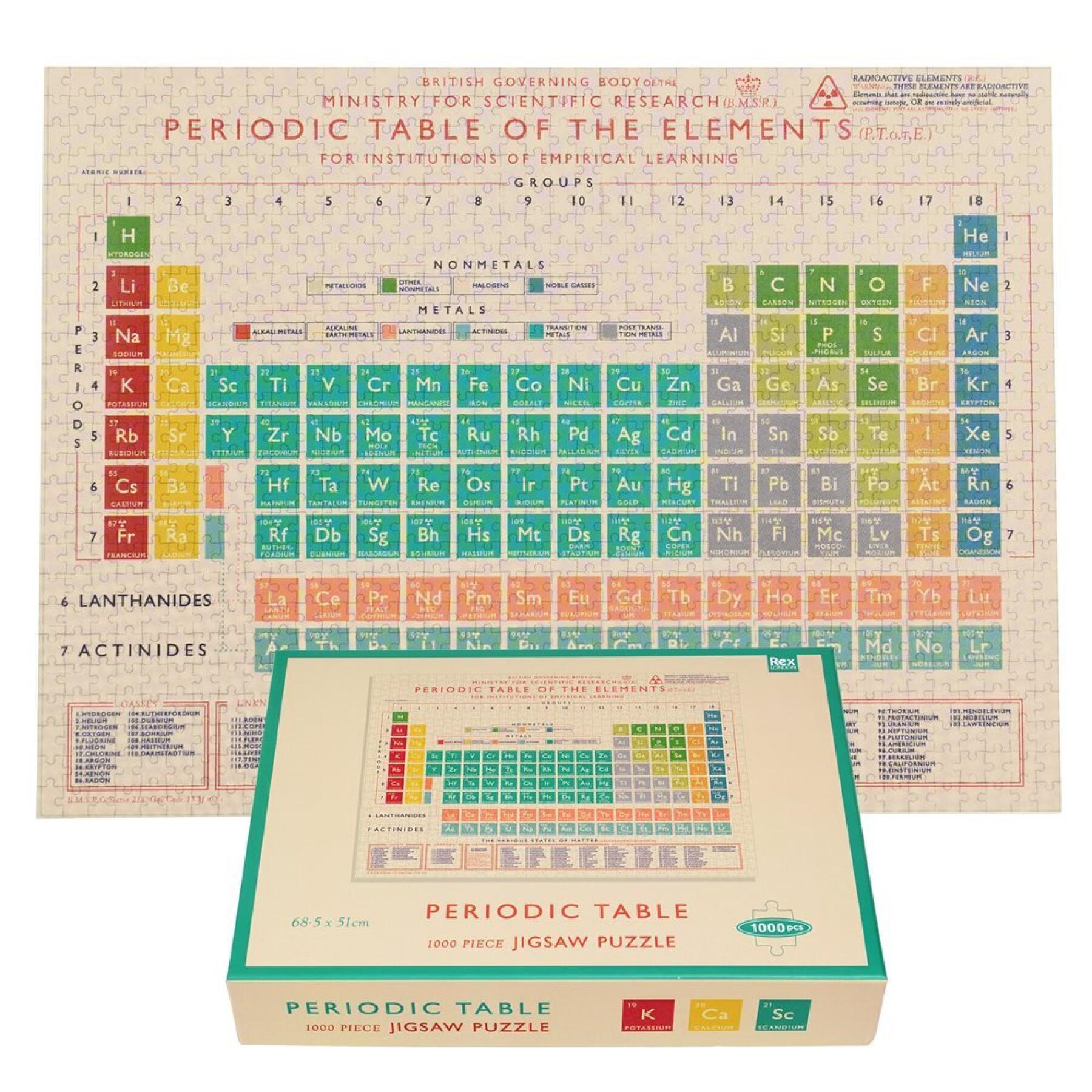 Puzzle 1000 Teile Rex London Periodic Table