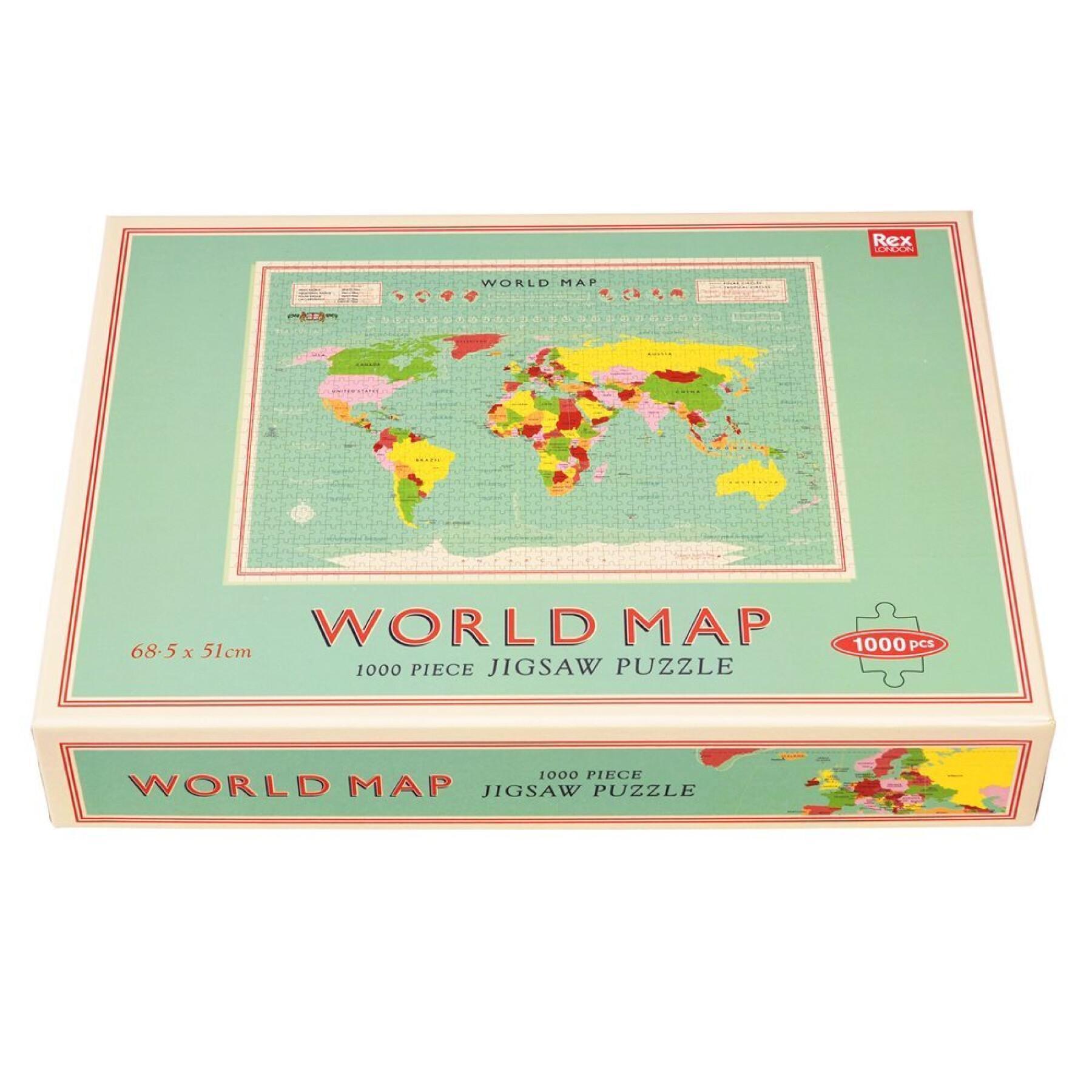 Puzzle 1000 Teile Rex London World Map