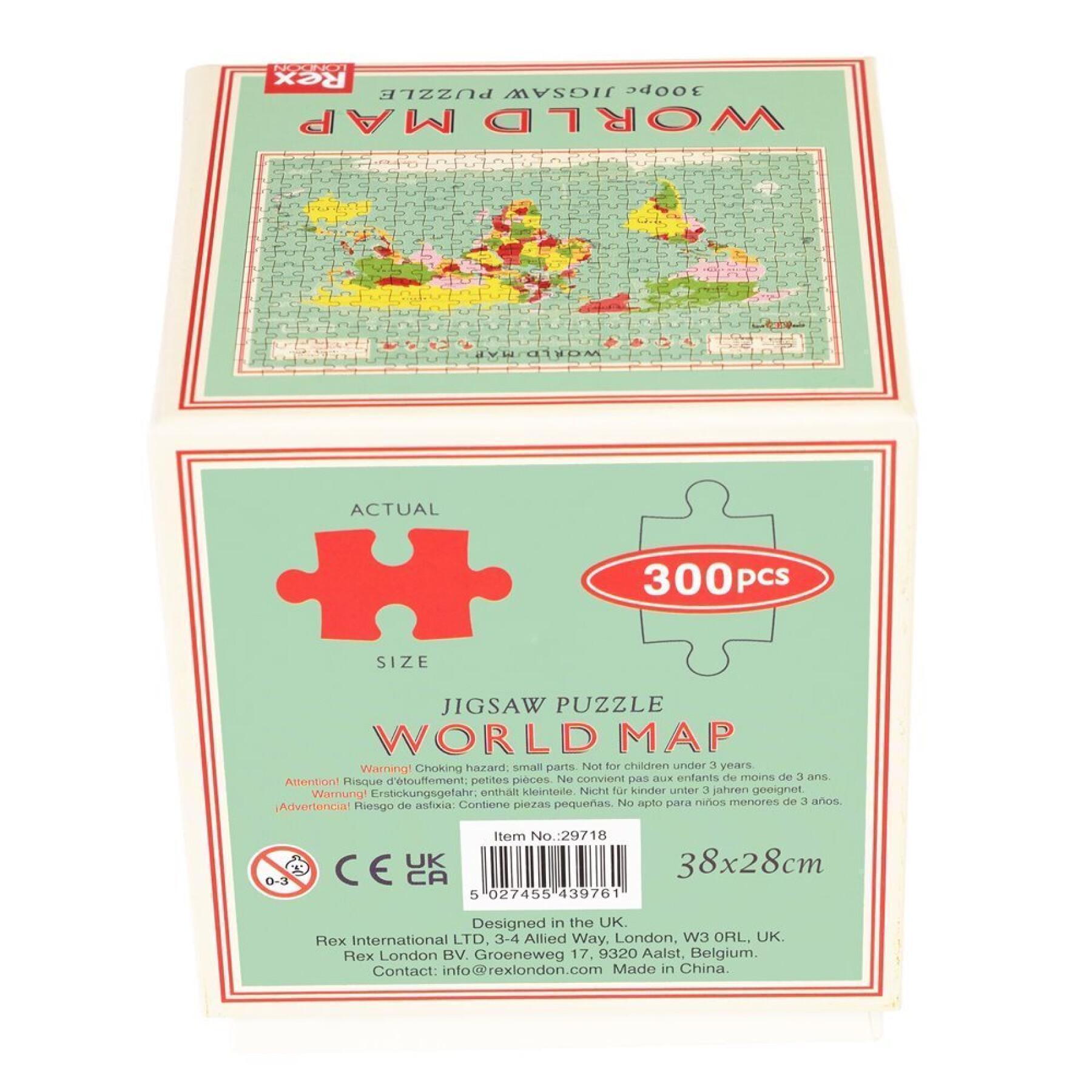 Puzzle 300 Teile Rex London World Map