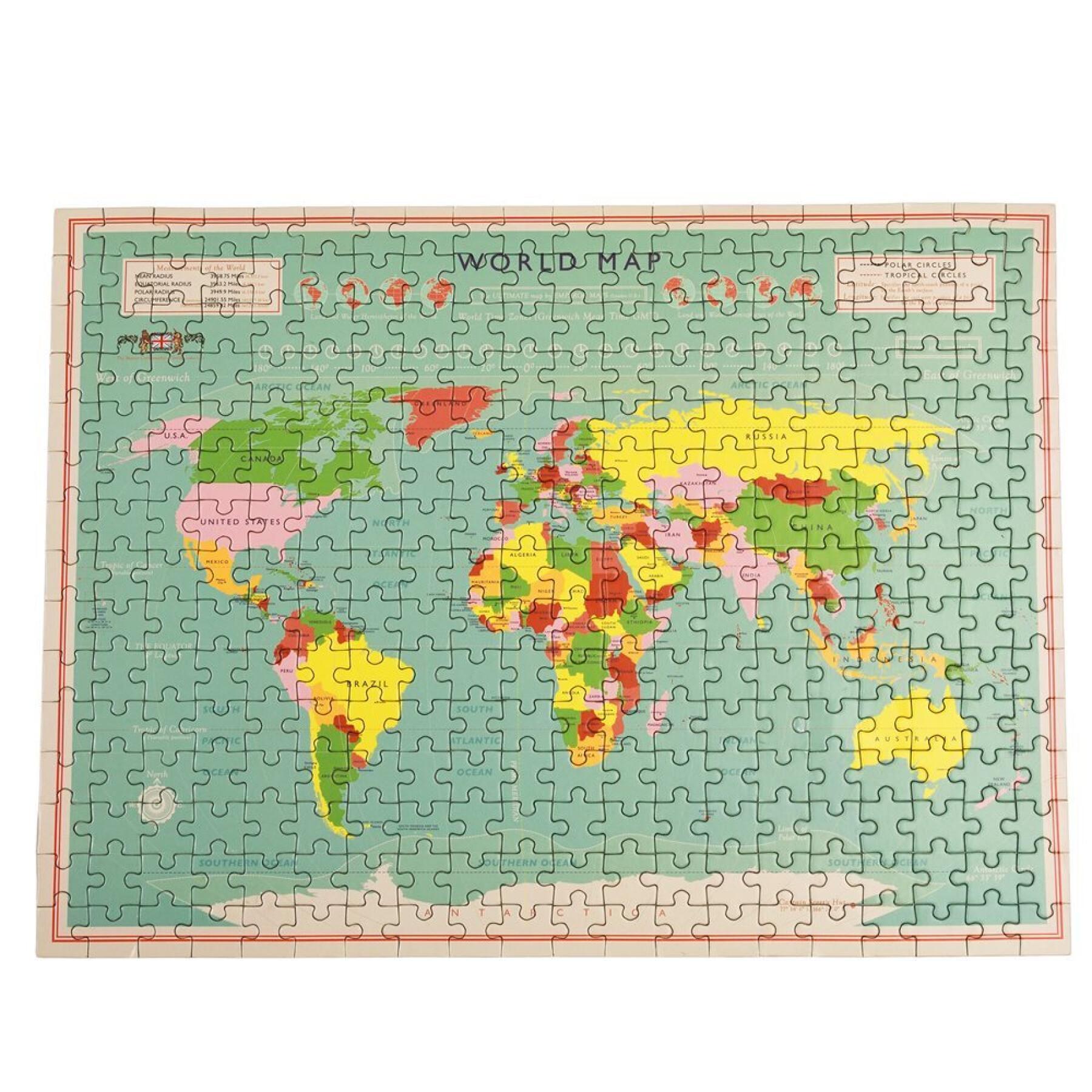 Puzzle 300 Teile Rex London World Map