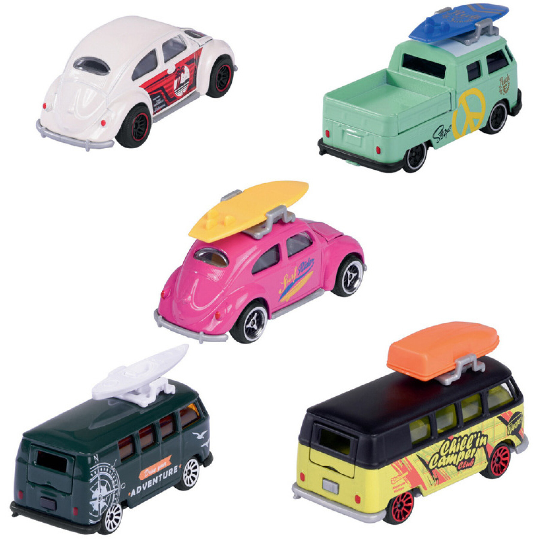 Spiele mit 5 Autos Smoby Volkswagen Gigtpack