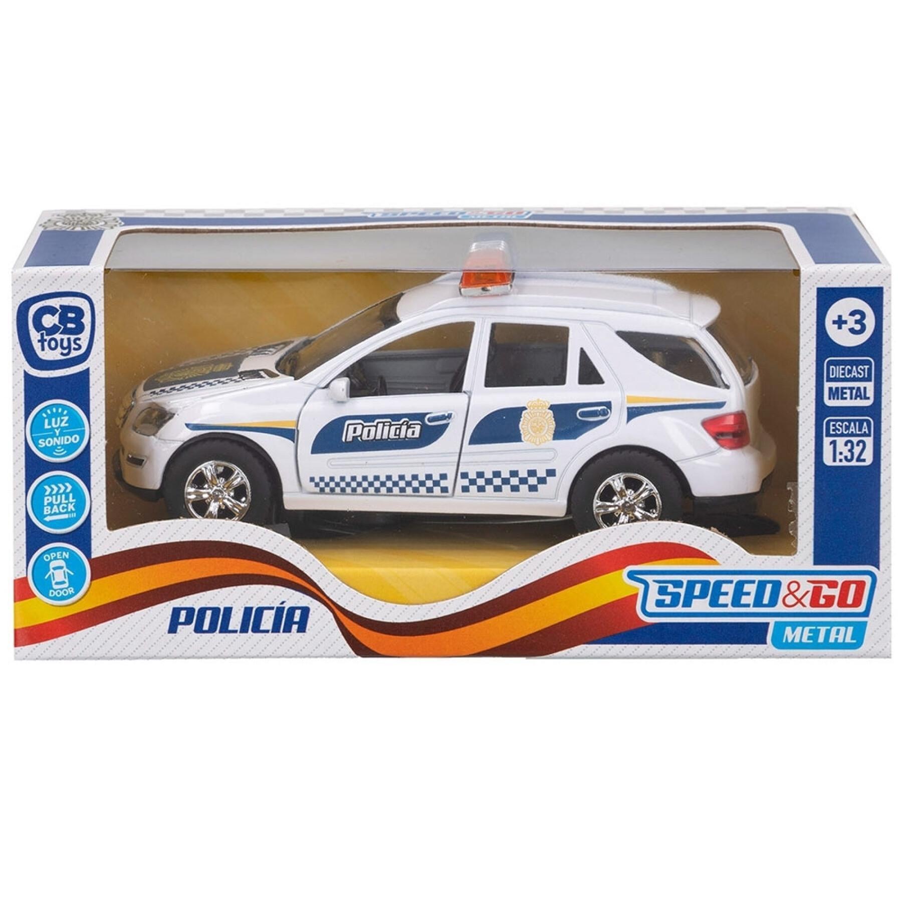 Metallsammelwagen Maßstab 1:32 3 Modelle Speed & Go Policía Nacional