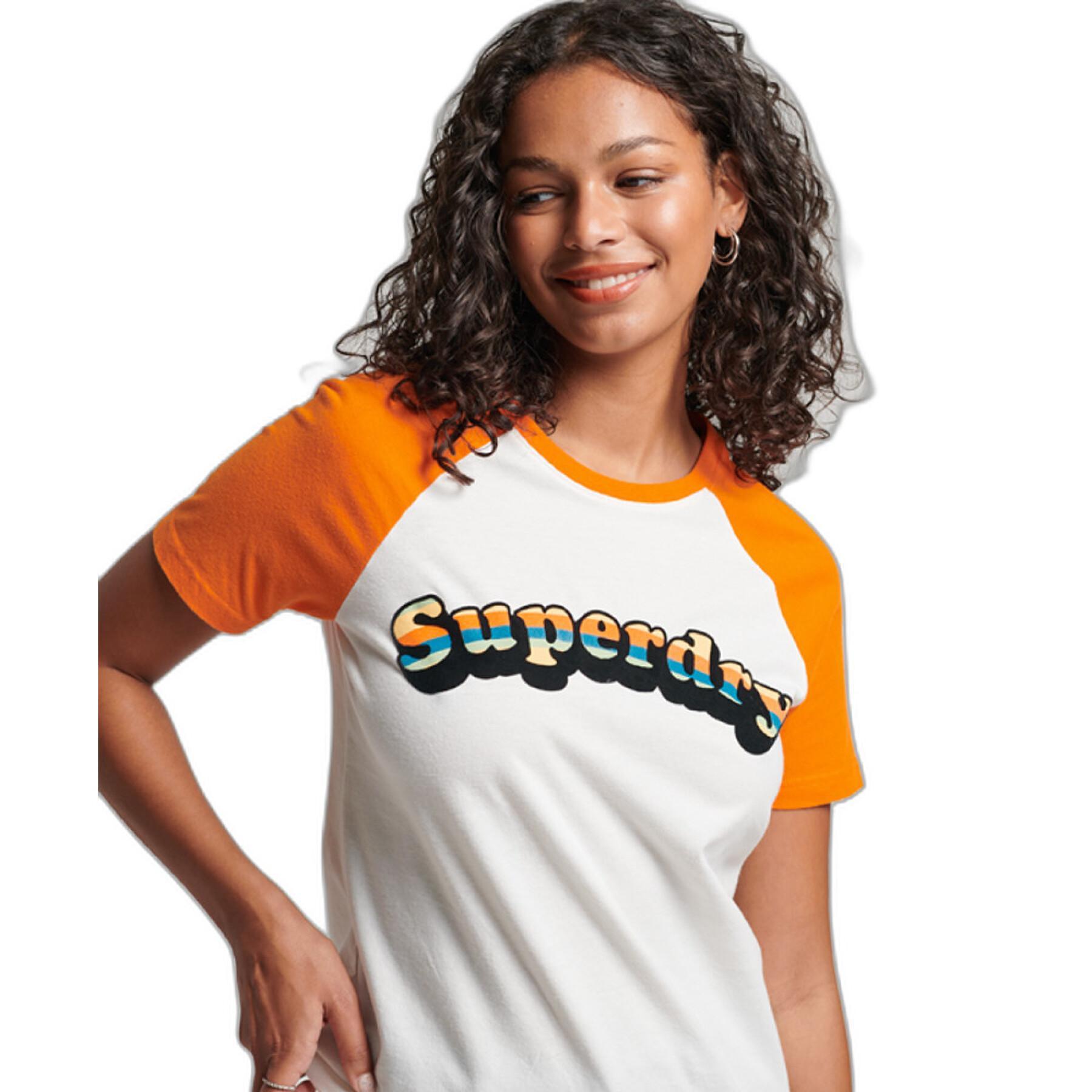 T-Shirt mit klassischen Raglanärmeln, Mädchen Superdry Vintage Cooper