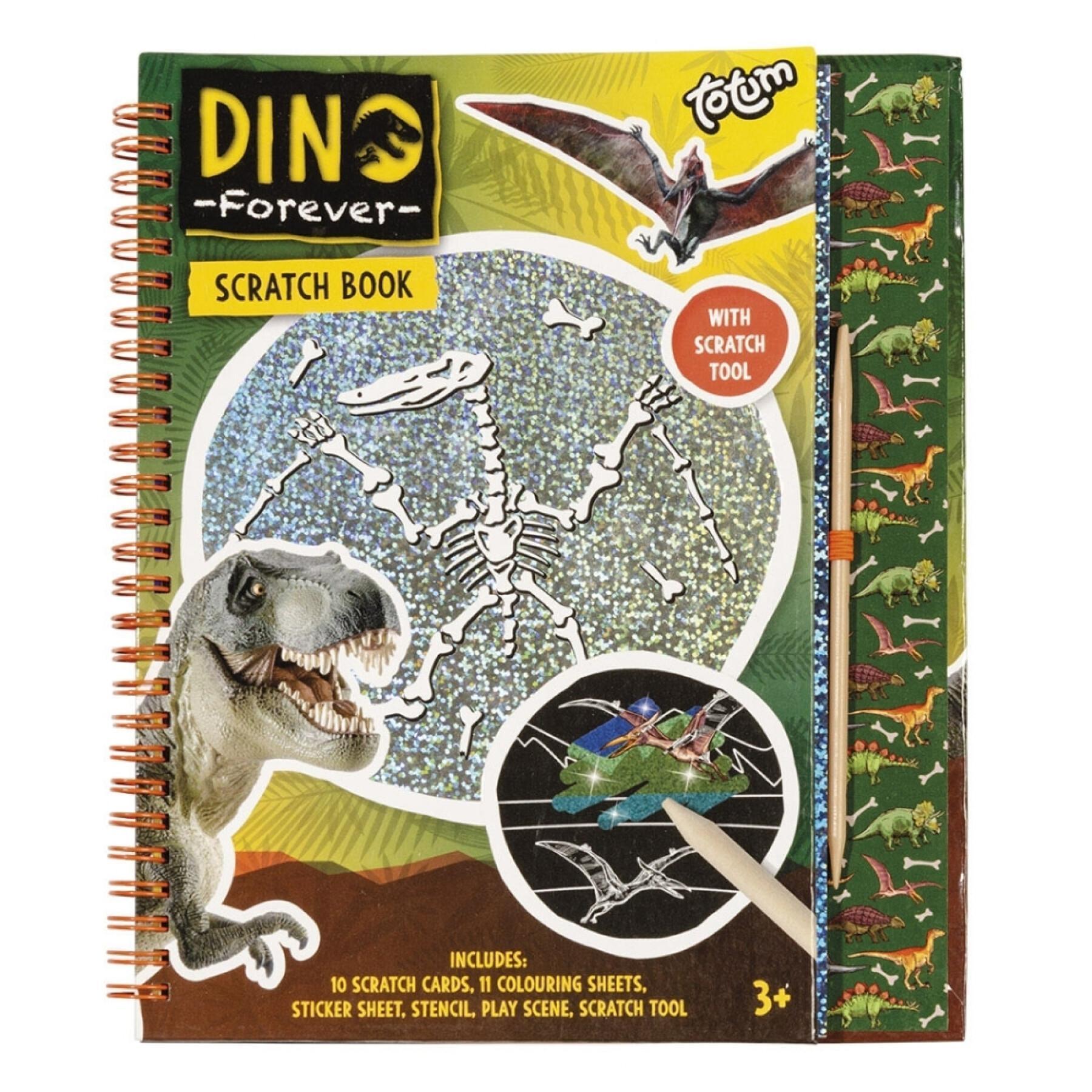 Heft zum Kratzen und Zeichnen Totum Dino Forever