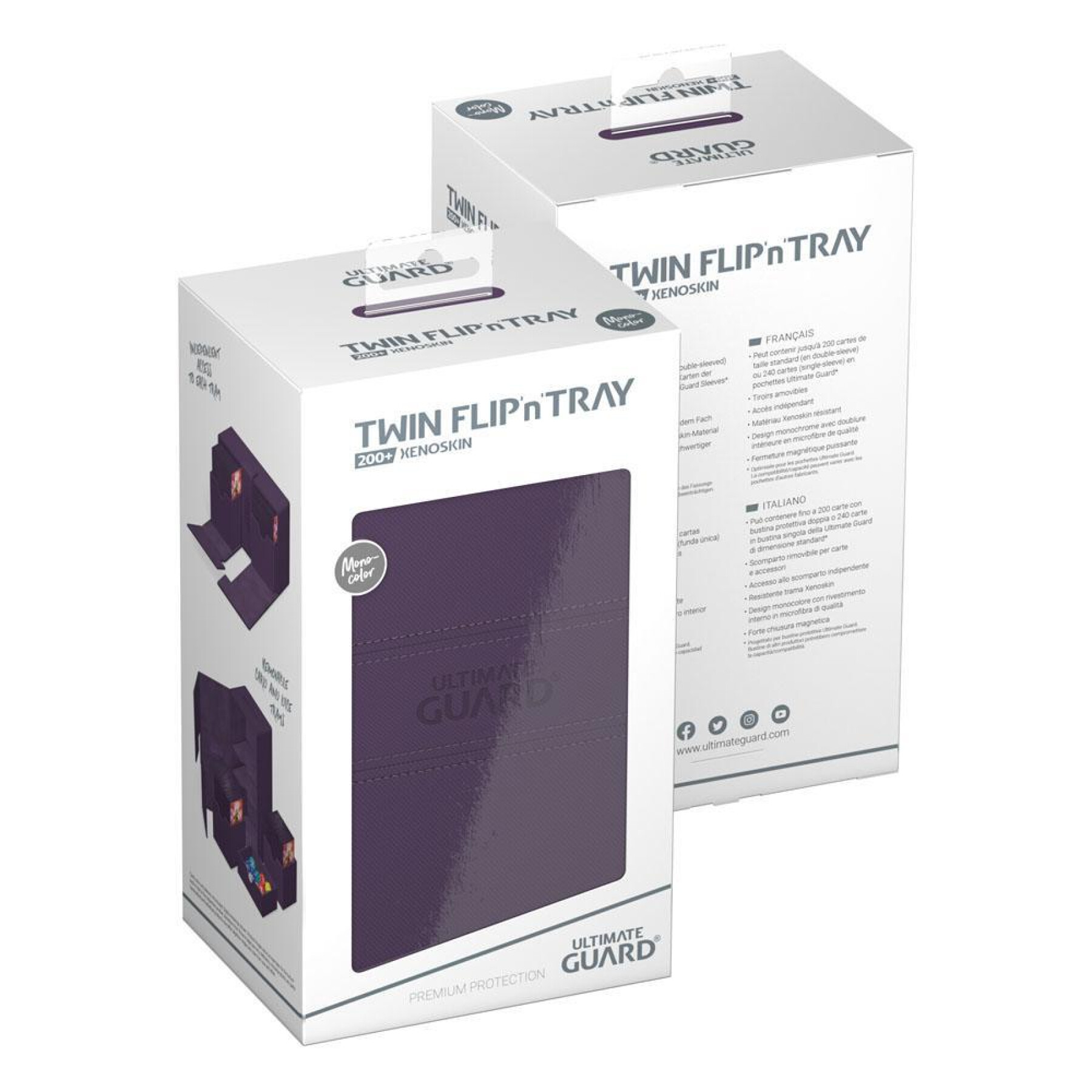 Aufbewahrungsbox Ultimate Guard Twin Flip`N`Tray 200+ Xenoskin