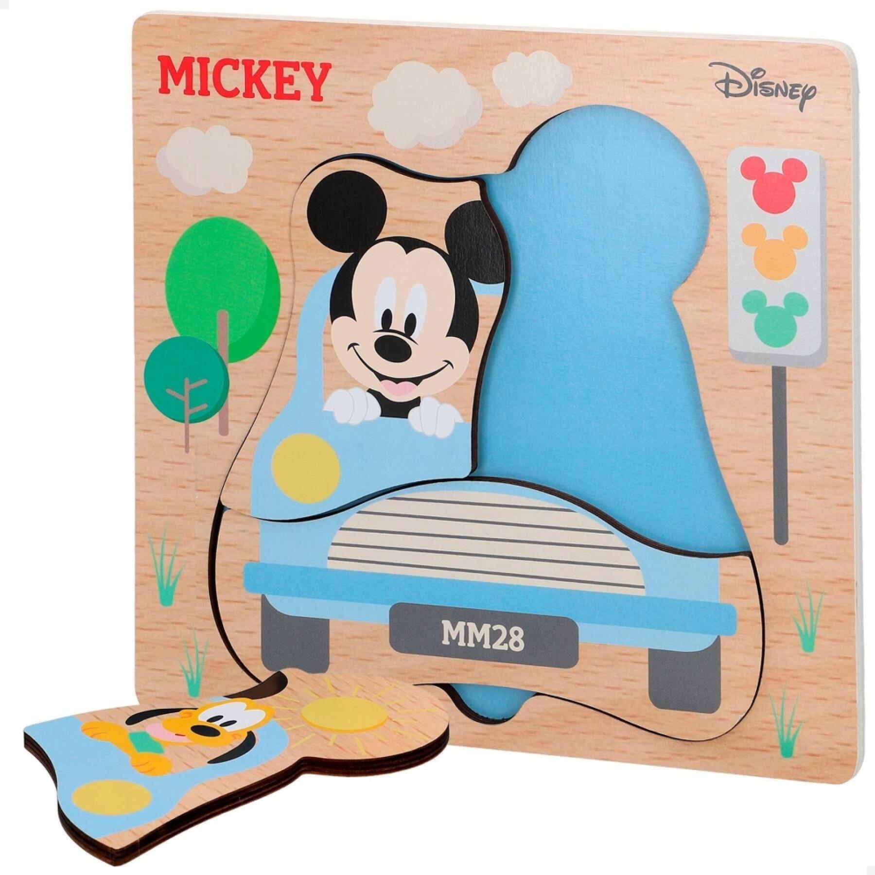 Holzpuzzle Woomax Mickey Mouse ECO