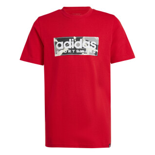Grafisches T-Shirt Kind adidas Camo Linear