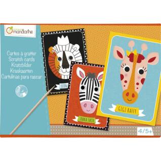 Kreativbox mit Rubbelkarten Avenue Mandarine