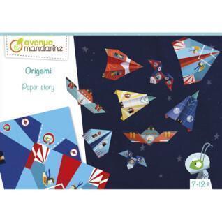 Kreativbox - Origami Flugzeuge Avenue Mandarine