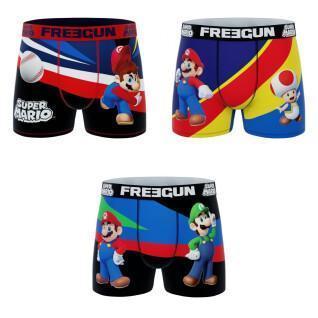 3er-Set Boxershorts für Kinder Freegun Super Mario Bross