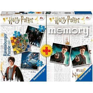 Dreifachpuzzle + Memory-Pack Harry Potter