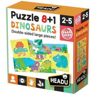Puzzle 8+1 Headu Dinosaures SPE