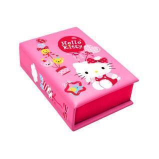 Schmuckschatulle aus Kunstleder, Mädchen Hello Kitty