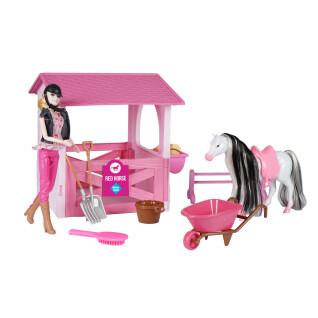 Spielzeug Pferdestall Mädchen Horka