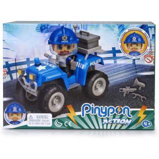 Figurine und Quad Polizist Pinypon