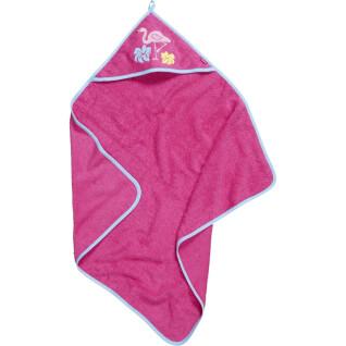 Handtuch, Baby, mit Kapuze Playshoes Flamingo