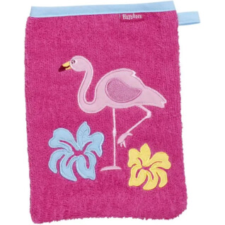 Waschhandschuh, Baby, Mädchen Playshoes Terry Flamingo