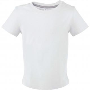 Kurzärmeliges Baby-T-Shirt Kariban blanc