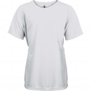 Kurzärmeliges Kinder-Sport-T-Shirt proact blanc