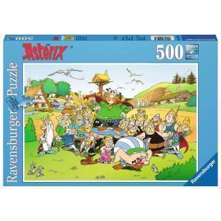 Puzzle 500 Teile Asterix im Dorf Ravensburger