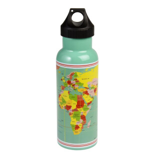 Trinkflasche aus rostfreiem Stahl Kind Rex London World Map
