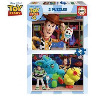 Puzzle aus 2 x 48 pièces Toy Story