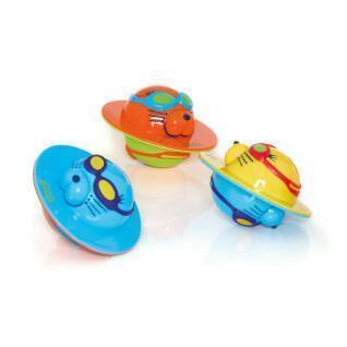 Set aus 3 Baby-Badespielzeugen Zoggs Seal flip