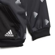 Polyester-Trainingsanzug, Baby adidas Brandlove Shiny