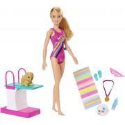 Schwimm- und Tauchpuppe + Zubehör Barbie