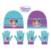 Mütze und Handschuhe aus Wolle, Baby Disney Shimmer Shine