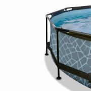 Swimmingpool mit Filterpumpe und Kinderkuppel Exit Toys Stone 300 x 76 cm