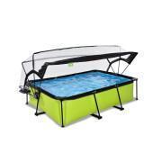 Swimmingpool mit Filterpumpe und Kinderkuppel Exit Toys Lime 220 x 150 x 65 cm