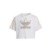 Mädchen-T-Shirt adidas Originals Marble Logo Graphic Print Crop