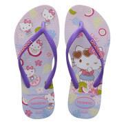 Flip-Flops für Mädchen Havaianas Slim Hello Kitty