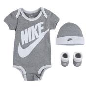 Set aus Strampelanzug + Mütze + Babyschuhe für Jungen Nike NHN Furura Logo