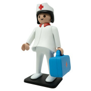 Vintage-Figur der Krankenschwester Plastoy Playmobil