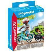 Radfahrer Mutter und Kinder Playmobil