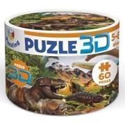60-teiliges 3d-Puzzle Puzzling Lenticular Dinosaurios