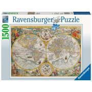 Puzzle mit 1500 Teilen Weltkarte 1594 Ravensburger