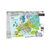 Puzzle 150 Teile Europakarte Ravensburger