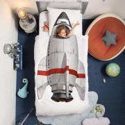 Bettdecken- und Kopfkissenbezug Kind Snurk Rocket
