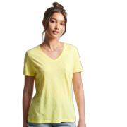T-Shirt aus Bio-Baumwolle mit V-Ausschnitt und Brusttasche, Mädchen Superdry