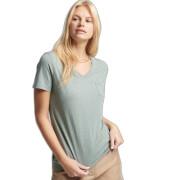 T-Shirt mit V-Ausschnitt und Brusttasche aus Bio-Baumwolle, Mädchen Superdry Studios