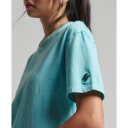 Weites T-Shirt, Mädchen Superdry Code Logo Garment Dye