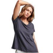 T-Shirt mit V-Ausschnitt, bestickt und geflammt, Mädchen Superdry