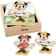 19-teiliges Holzpuzzle Woomax Minnie