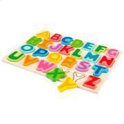 Puzzles aus Holz geklöppelt Buchstaben Woomax Eco