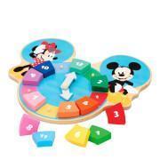 Puzzle Holzuhr Woomax Mickey Mouse Eco